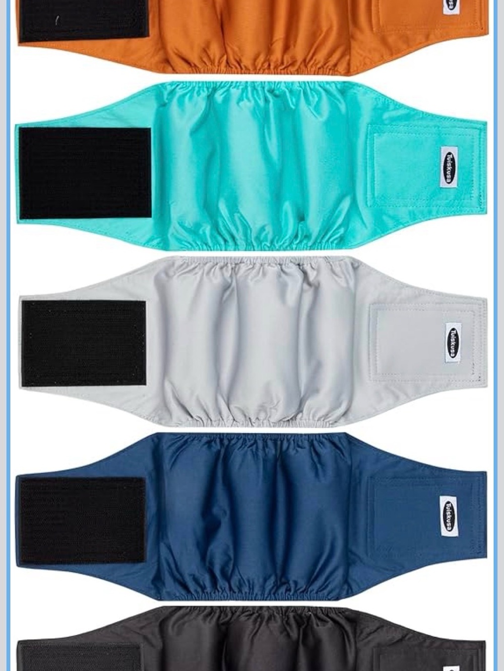 Tuiskusa Male Dog Diapers, High Absorbing Dog Belly Bands for Male Dogs, Medium